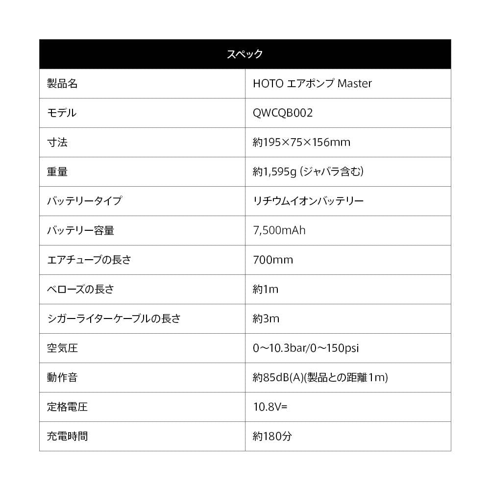 【予約】エアポンプ Master